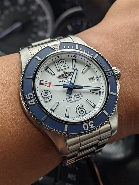 breitling superocean chronometer|breitling superocean 42 white dial.